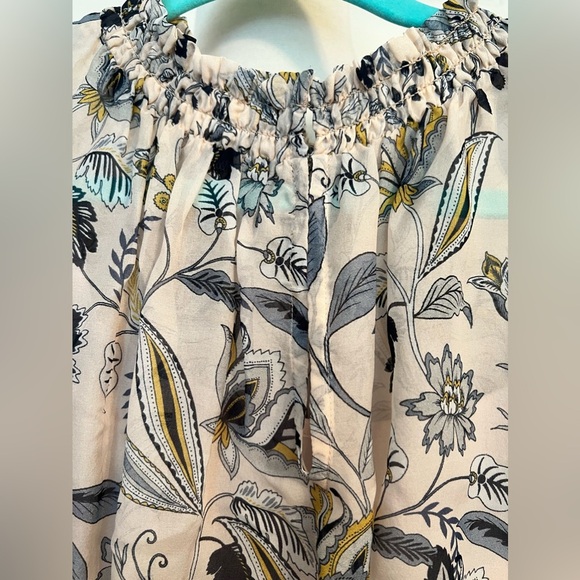 EUC Shoshanna Pale Pink Floral A-Line Silk Dress Size 0 - Picture 3 of 11